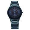 Titan Edge Ceramic Analog Blue Dial Blue Strap Watch For Men