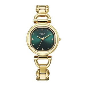 Titan Raga Showstopper 2.0 Quartz Green Dial Analog Watch for Women