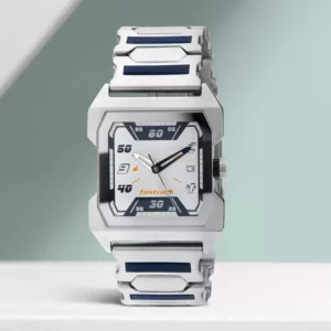 Fastrack Party Analog Silver Dial Men's Watch With Date Function