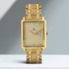 Titan Golden Dial Golden Metal Strap Analog Wrist Watch for Men