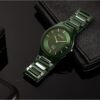 Titan Edge Ceramic Analog Green Dial Green Strap Men's Watch