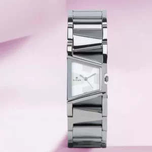 Titan Silver Dial Silver Stainless Steel Strap Analog Women's watch