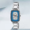 Fastrack Bicolour Dial Silver Steel Strap Analog Wrist Watch for Women's