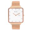 Titan Edge Quad Quartz Analog White Dial Rose Gold Strap Watch for Men