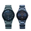 Titan Edge Pair Blue Dial Analog Ceramic Strap watch for Couple