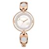 Fastrack Women Pulse III Silver Dial Brass Strap Analog Watch