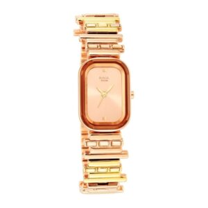Titan Raga Quartz Analog Rose Gold Dial Metal Strap Watch for Women